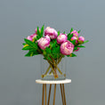 Load image into Gallery viewer, Dark Pink Peony Arrangement