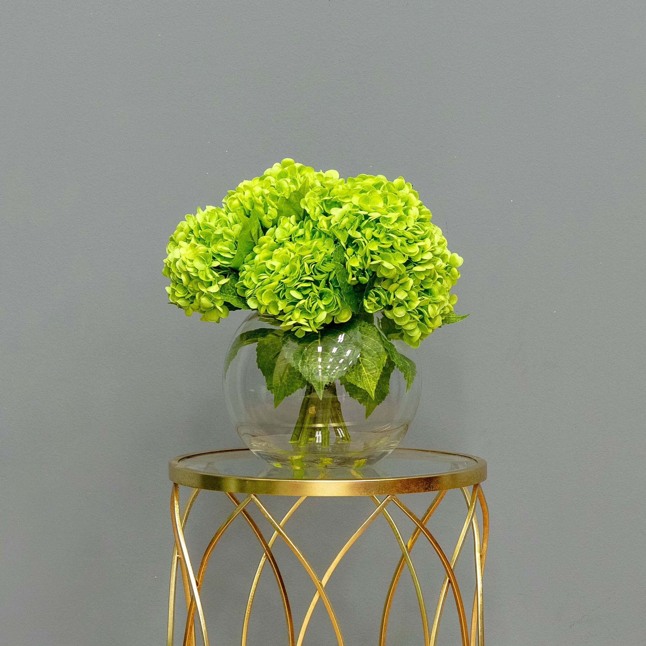 Green Hydrangea Globe Arrangement