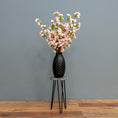 Load image into Gallery viewer, Pink Cherry Blossoms – Black Vase
