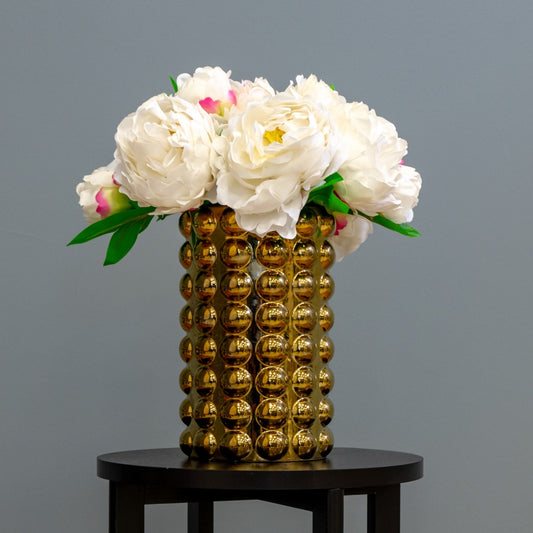 White Peonies - Gold Base