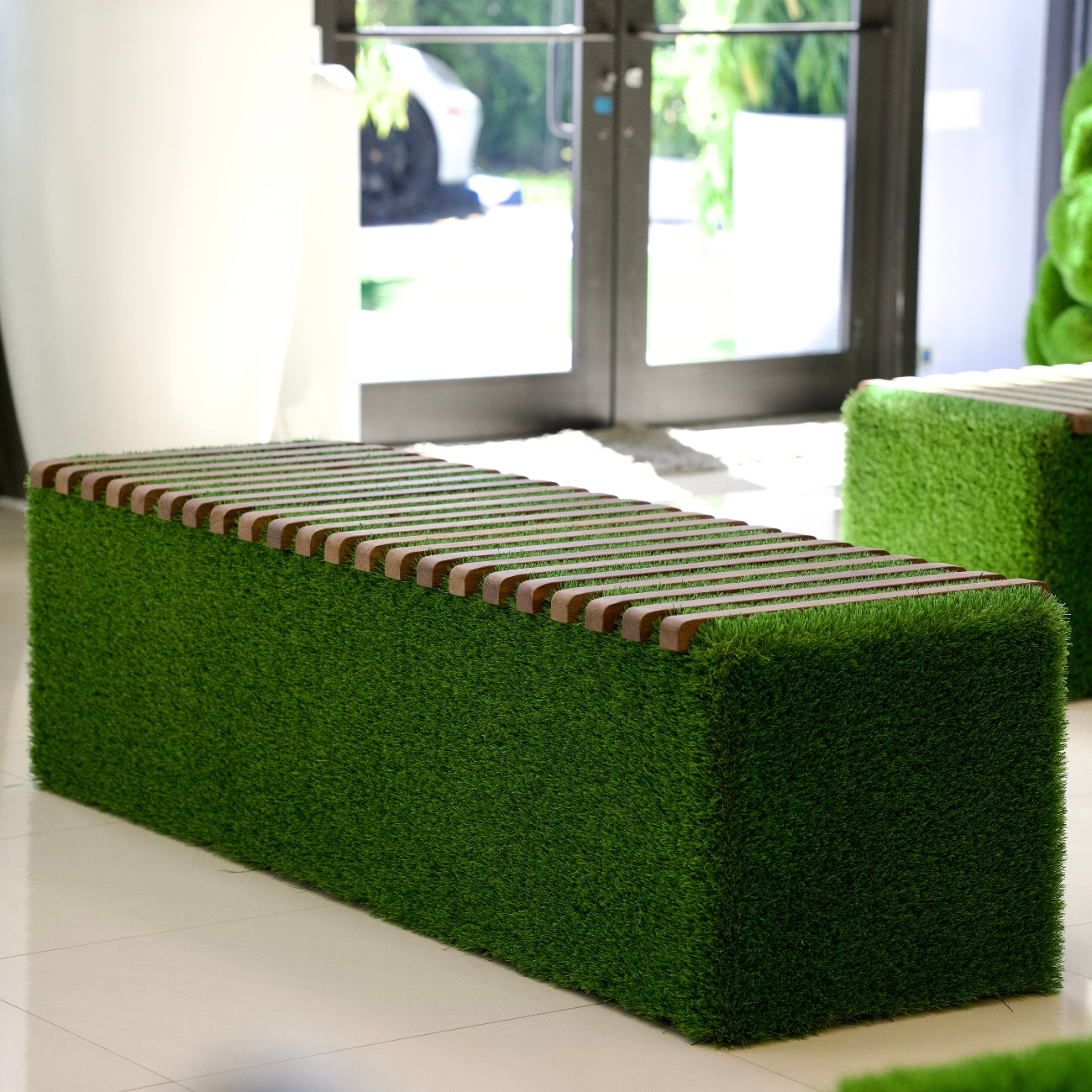 Walnut Wood Turf Bench – The Plant Guy