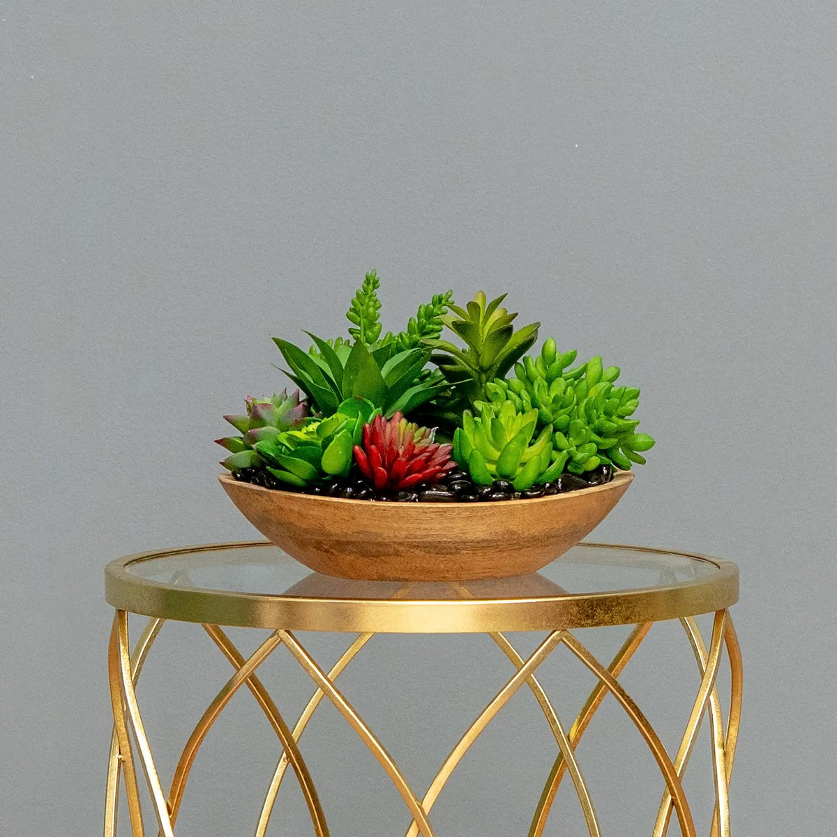 Wooden Oasis Succulent Bowl